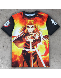 Demon Slayer All Over Printed T-shirt: Kyojuro Rengoku (Unisex)
