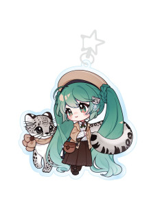 Hatsune Miku Kawaii Winter Time Acrylic Key Ring