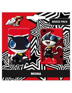 Persona 5 Royal Mona / Morgana Badge Pack, set of 2